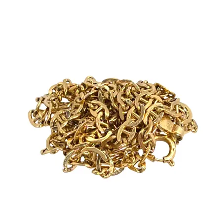 Halskedja i 14K guld med defekter Vikt: 3,4 g