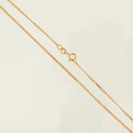 Halskedja Pansar längd 41,5cm, bredd 1mm, 18K, 3,3g Vikt: 3,3 g