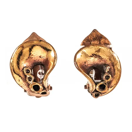 Clipsörhängen Hannu Ikonen Finland 13 x 14mm, brons 4,9g. 