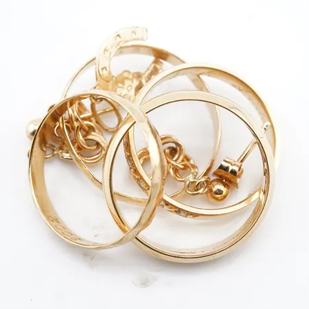 Diverse guld, 18k Vikt: 10,8 g