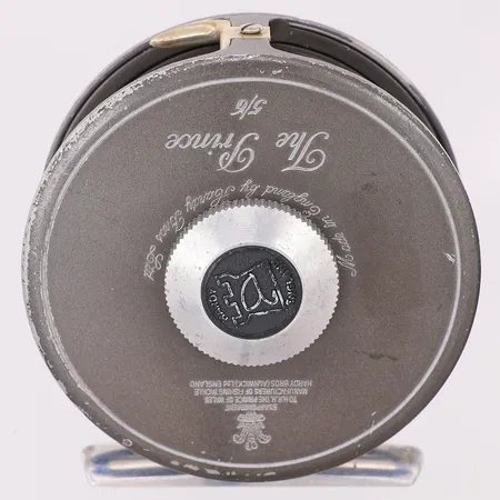 Flugfiskerulle The Prince 5/6 Hardy Bros Ltd med lina Ø76mm England, färgbortfall, tygfodral