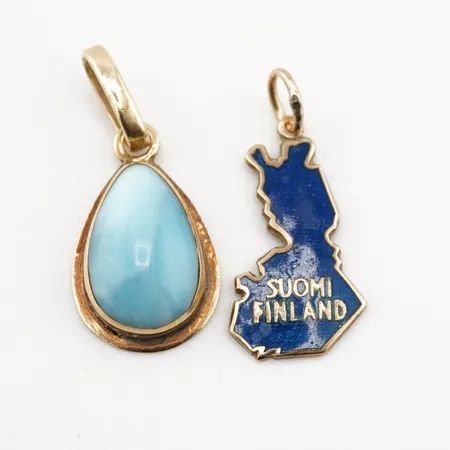 Diverse guld, 14k, bruttovikt 3,2gr Vikt: 3,2 g