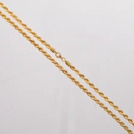 Kedja Cordell längd 45,5cm, bredd 3mm, 21K.  Vikt: 8,7 g