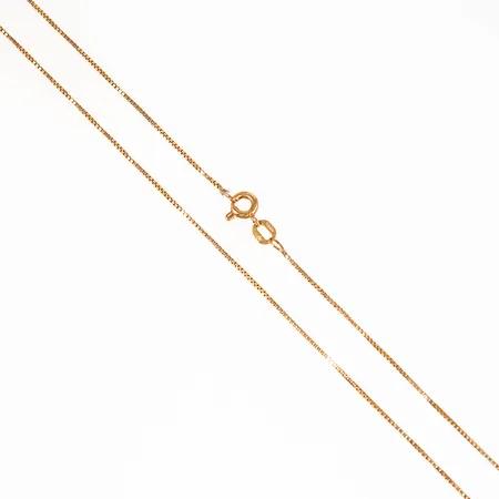 Kedja Venezia 40cm, bredd 0,7mm, ojämnheter, 18K 1,8g.