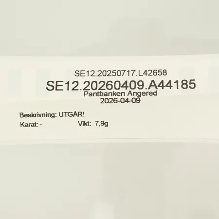 UTGÅR!  Vikt: 7,9 g
