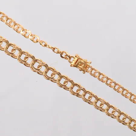Collier doserad Bismarck, längd 42,5cm bredd 3,70-6,30mm, 18k   Vikt: 15,2 g