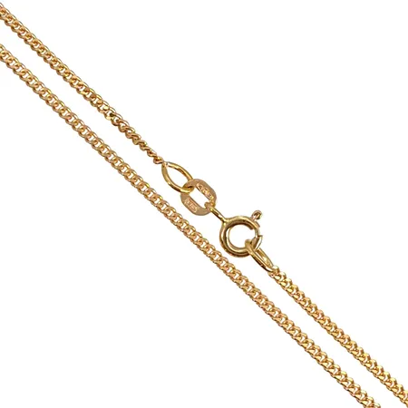 Halskedja Pansar i 18K guld, Guldfynd (GHA), längd 50,5 cm, bredd 1,5 mm, fint skick Vikt: 5,1 g