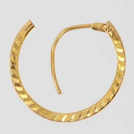 Udda örhänge, buckligt, 18K.  Vikt: 0,7 g