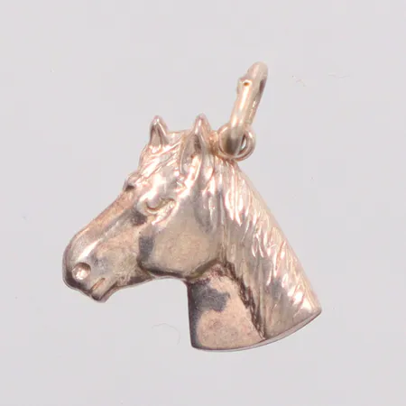 Hänge häst, längd 1,5cm, bredd 1,5cm, 925/1000 Silver. Vikt: 2,1 g