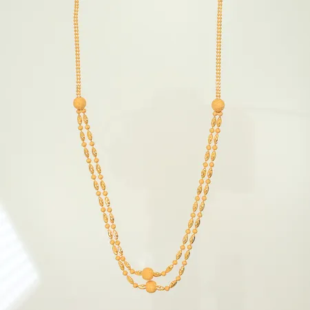 Halscollier, 41,5cm, bredd 2-10mm, 22K, 9,4g Vikt: 9,4 g