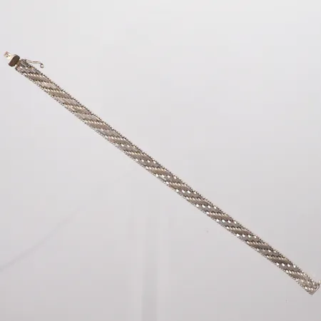 Armband silver 925/1000, längd 18cm, bredd 6,60mm Vikt: 15,6 g