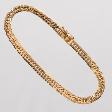 Armband Fiskben längd 18cm, bredd 5mm, 18K.  Vikt: 10,5 g