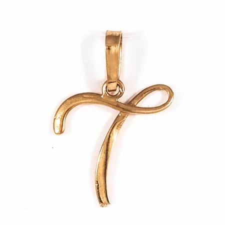 Hänge sjua, bredd 13mm, ojämnheter, 18K 0,4g.