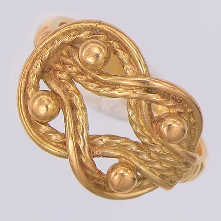 Ring Kalevala Koru design Germund Paaer stl:16¼, 1991, 18K Vikt: 4,4 g