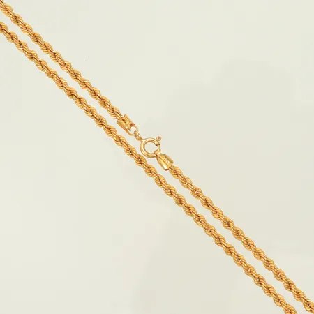 Halskedja Cordell längd 41cm, bredd 3mm, 21K, 4,4g Vikt: 4,4 g