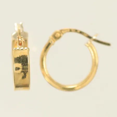 Örhängen creoler Ø 13mm, bredd 3mm, 18K, 1,9g Vikt: 1,9 g