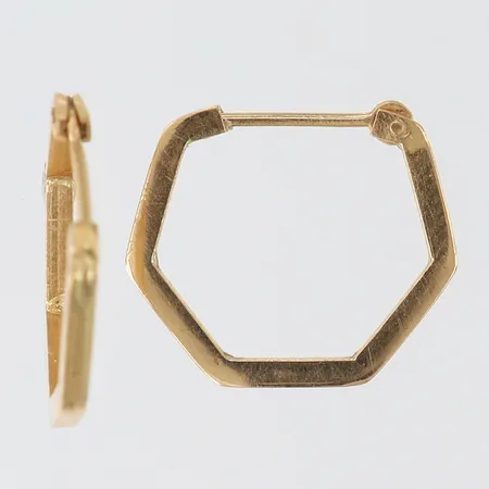 Ett par örhängen creloer, 13,5x1,5mm, 18K. Vikt: 1,6 g