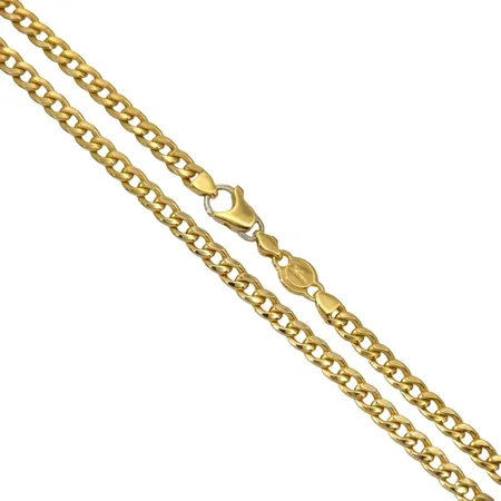 Halskedja Pansar i 18K guld, tillverkarstämpel Urlamo, ej massiv modell, längd 49,5 cm, bredd 5 mm, tjocklek 2,3 mm, fint skick Vikt: 21,7 g