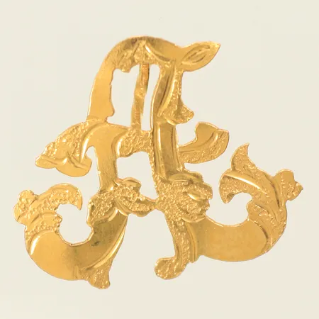 Hänge "A", 23 x 25mm, 18K, 1,8g Vikt: 1,8 g