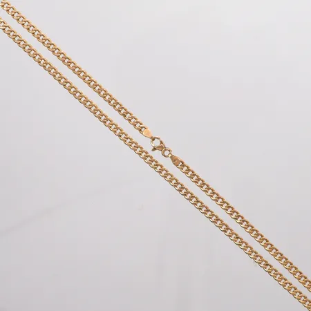 Kedja Pansar längd 49cm, bredd 5mm, 18K.  Vikt: 9,3 g