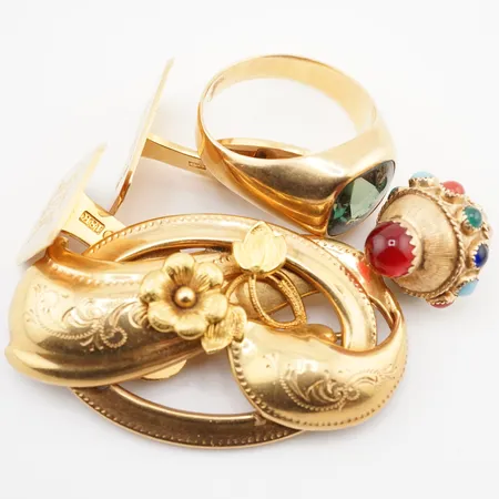 Diverse guld, 18k Vikt: 26,1 g