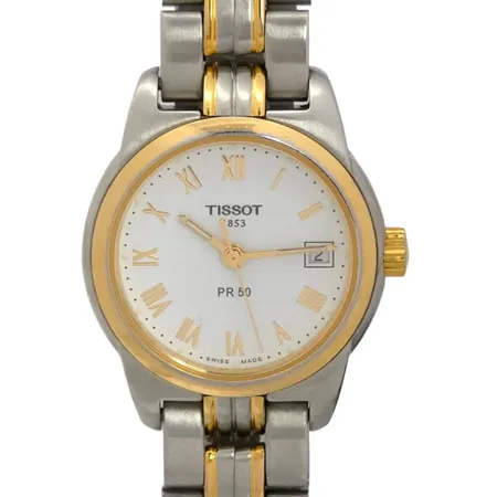 Damur Tissot PR50, stål, Ø25 mm, quartz - fullt fungerande, safirglas, datum, boettnummer J326/426K, fint bruksskick, handledsmått max 18 cm,