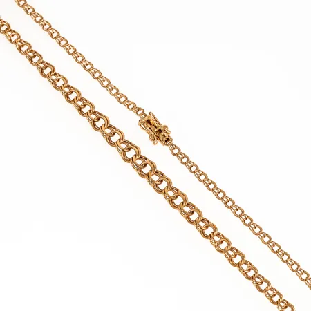 Collier doserad Bismarck 43cm, bredd 2,9-6mm, 18K 10,0g. 