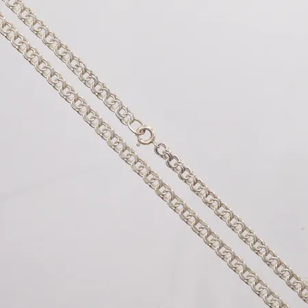 Kedja Bismarck, längd 43cm, bredd 5mm, 925/1000 Silver.  Vikt: 11,1 g