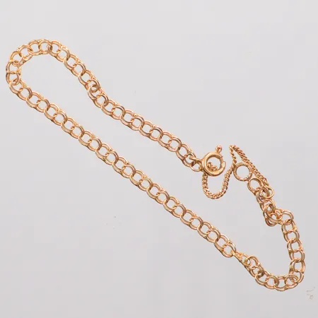 Armband Bismarck längd 18,5cm, bredd 3,8mm, säkerhetslänk, 18K Vikt: 3,3 g