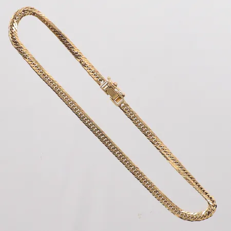 Armband Fiskben längd 25cm, bredd 4mm, 18K.  Vikt: 10,9 g