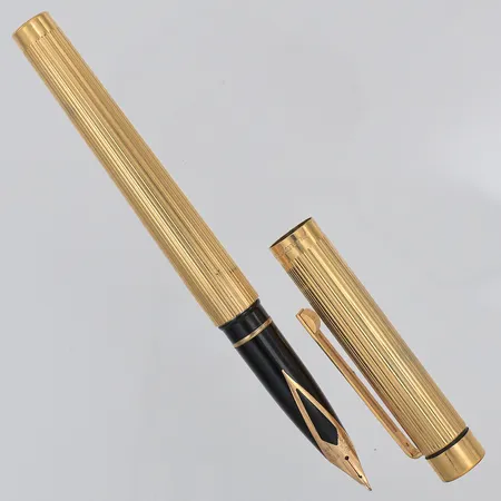 Penna Reservoar Sheaffer USA spets i 14K, guld-doublé, 13,5cm, repig topp, inga tillbehör