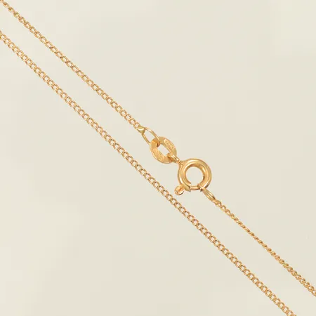 Halskedja Pansar längd 49cm, bredd 1mm, 18K, 2,1g Vikt: 2,1 g