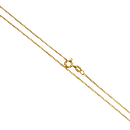 Halskedja Pansar 18K guld, Balestra Italien, svensk kontrollstämpel, längd 41,0 cm, bredd 1 mm, fint skick Vikt: 1,7 g