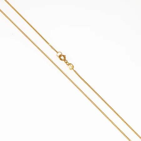 Kedja Pansar 46cm, bredd 1,1mm, ojämnheter, 21K 1,9g. 