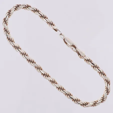 Armband Cordell längd 21,5cm bredd ca 4,5mm Guldfynd, silver 925/1000 Vikt: 12,8 g