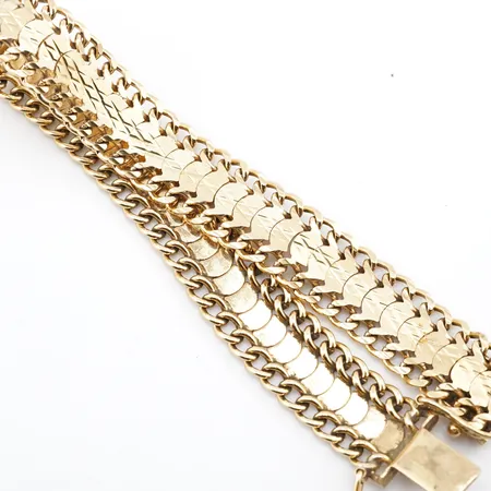 Armband, 19cm, bredd 1mm, 18k Vikt: 23,2 g