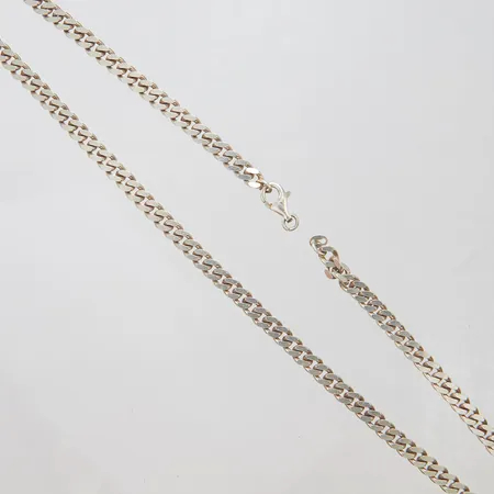 Kedja pansar längd 48cm bredd 5,5mm, defekt lås, silver 925/1000 Vikt: 34,1 g