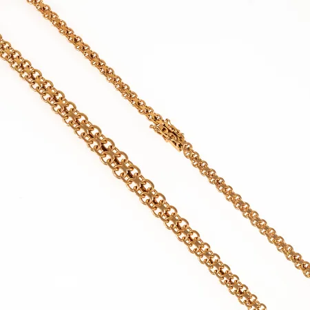 Collier doserad X-länk 42cm, bredd 4,5-8,5mm 18K 23,9g.