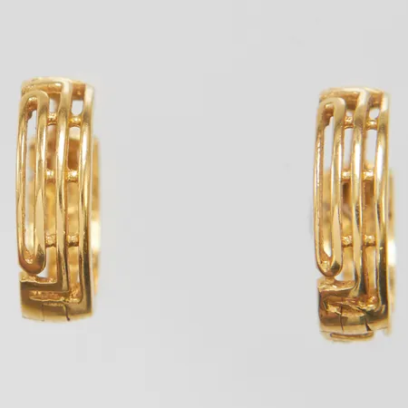 Örhängen creoler Ø 12mm, bredd 3,5mm, 18K Vikt: 1,7 g