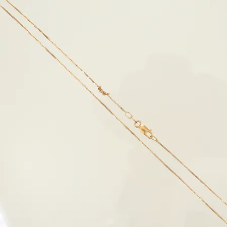 Halskedja Venezia, slitet, trassel, vridna länkdelar, 18K, 1,8g Vikt: 1,8 g