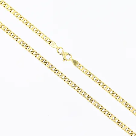 Kedja Pansar längd 56cm bredd 3mm 18K.  Vikt: 10,7 g