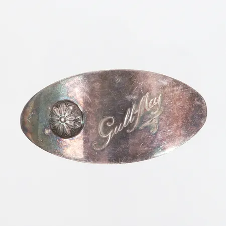 Servettring 60x20mm, gravyr, silver 830/1000 Vikt: 22,2 g