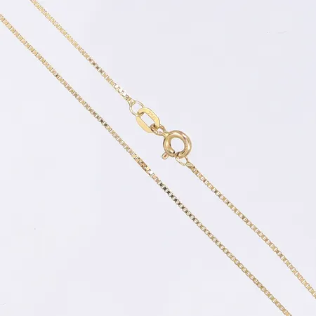 Halskedja Venezia längd 36cm bredd 1mm 18K Vikt: 2 g