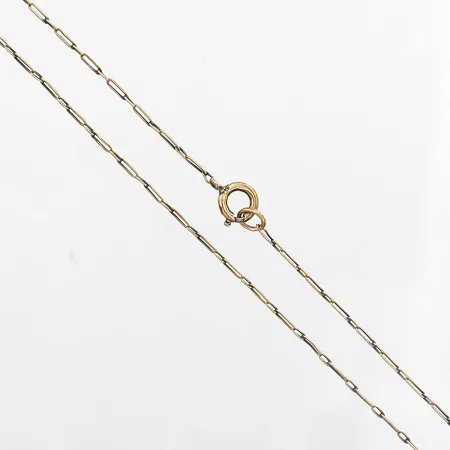 Kedja längd 45cm, bucklig länk. 18K Vikt: 3,3 g
