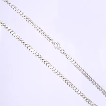 Halskedja Guldfynd Pansar längd 38cm bredd 3mm silver 925/1000 Vikt: 13,9 g