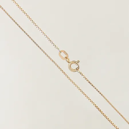 Kedja Venezia GHA längd 45cm bredd 0,9mm ojämnheter 9K  Vikt: 1,5 g