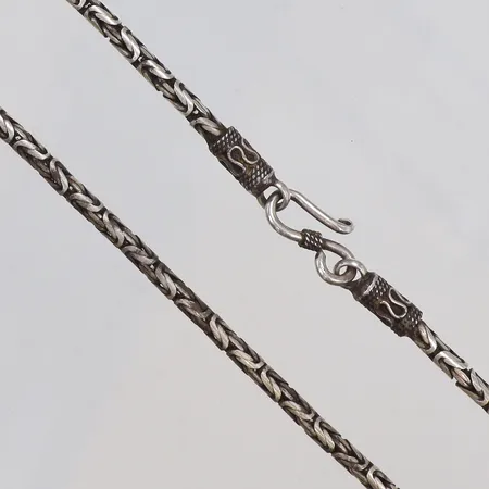 Kedja rund Kejsarlänk 47cm bredd 3mm silver 925/1000 Vikt: 29,6 g