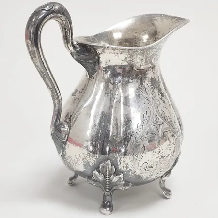 Kanna höjd 14,5cm, Guldsmedsaktiebolaget I Stockholm, år 1937, slitage, silver 830/1000 Vikt: 207 g