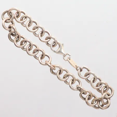 Armband längd 19cm, bredd 8mm, 925/1000 Silver. Vikt: 7,2 g