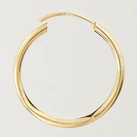 Udda örhänge Ø19mm bucklig 18K  Vikt: 0,3 g